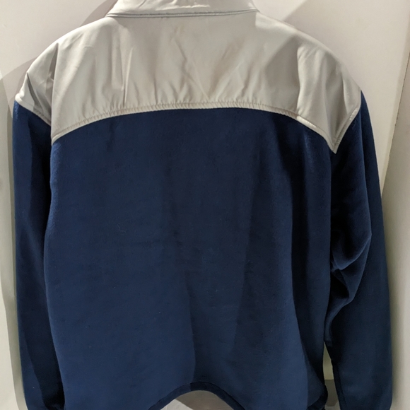 NWT New England Patriots authentic NFL zip jacket coat men's large blue Football - Picture 2 of 12